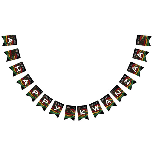 HAPPY KWANZAA African American USA Flag (All)
