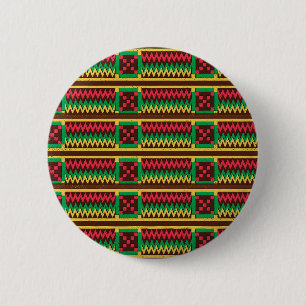 Happy Kwanzaa African Colours 6 Cm Round Badge