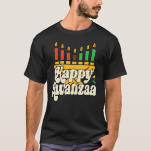Happy Kwanzaa African Pride Black Woman Seven Prin T-Shirt