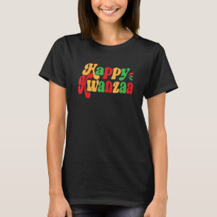 Happy Kwanzaa African Pride Black Woman Seven Prin T-Shirt