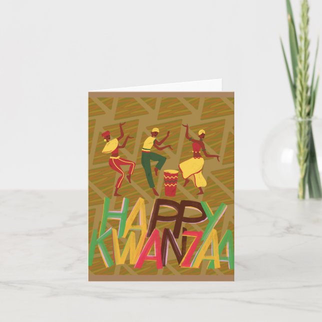 Happy Kwanzaa Blank Card (Front)