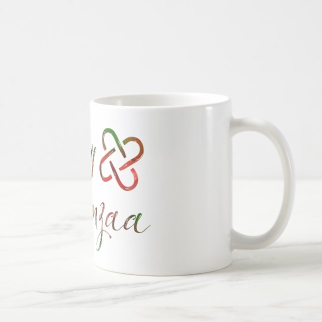 Happy Kwanzaa Bokeh Umoja Coffee Mug (Right)