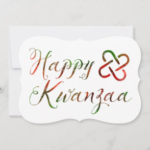 Happy Kwanzaa Bokeh Umoja Invitation