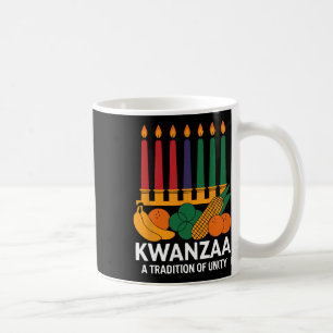 Happy Kwanzaa Candles Africa Holiday African Ameri Coffee Mug