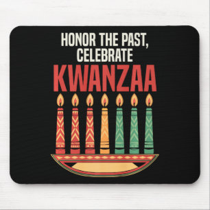 Happy Kwanzaa Candles Africa Holiday African Ameri Mouse Mat