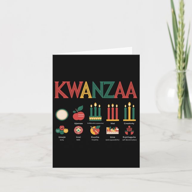 Happy Kwanzaa Celebration  Card (Front)