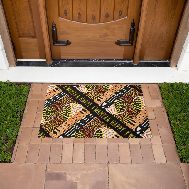  "Happy Kwanzaa"  Doormat (Outdoor)