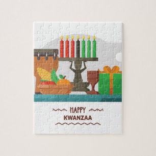 happy kwanzaa gifts jigsaw puzzle
