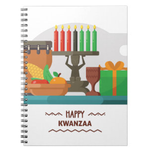 happy kwanzaa gifts notebook