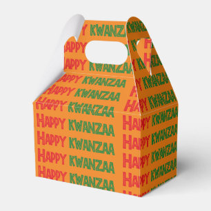Happy Kwanzaa Greeting Favour Box