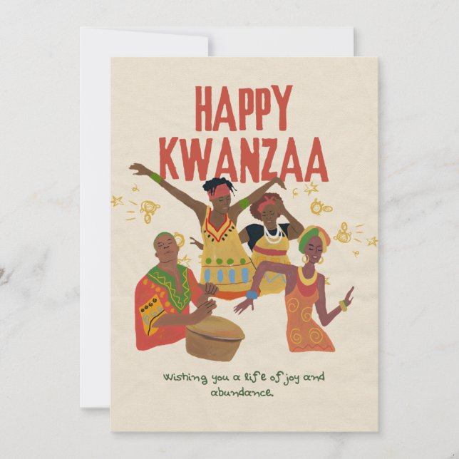Happy Kwanzaa Holiday Card (Front)