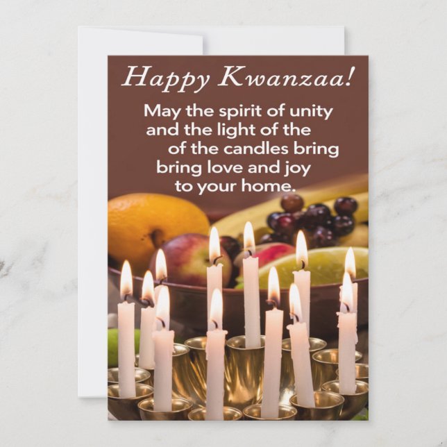 Happy Kwanzaa Holiday Card (Front)