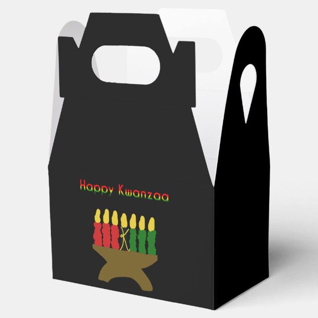 Happy Kwanzaa Kinara Favour Box (Opened)