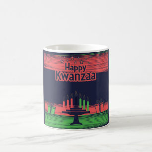 Happy Kwanzaa Kinara Menorah Seven Holiday   Coffee Mug
