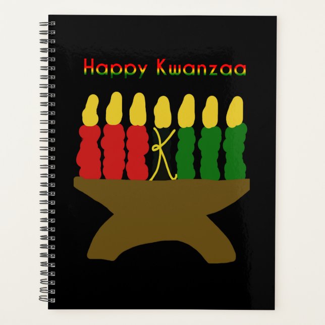 Happy Kwanzaa Kinara Planner (Front)