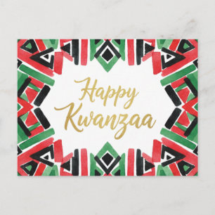 Happy Kwanzaa Kinara Postcard