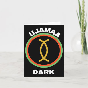 Happy Kwanzaa Kinara-ujamaa Principles Of Kwanzaa Card
