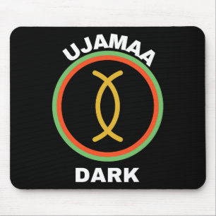 Happy Kwanzaa Kinara-ujamaa Principles Of Kwanzaa Mouse Mat