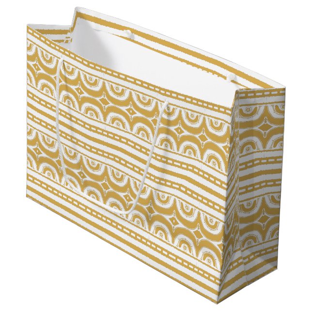Happy Kwanzaa Large Gift Bag (Front Angled)