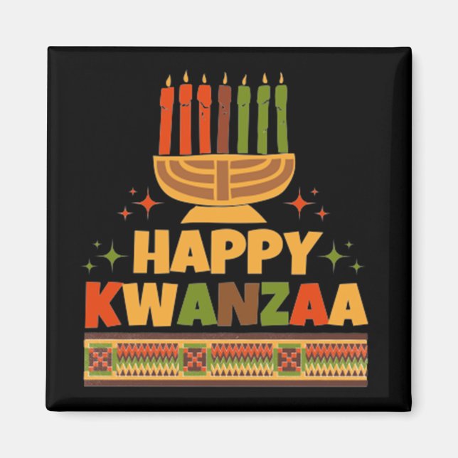 Happy Kwanzaa Magnet (Front)