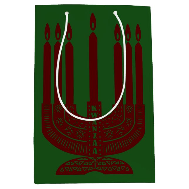 Happy Kwanzaa Medium Gift Bag (Front)
