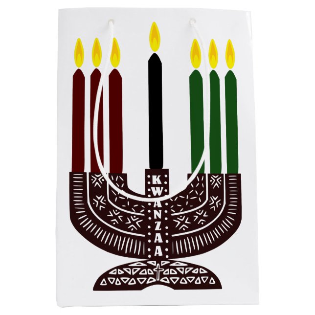 Happy Kwanzaa Medium Gift Bag (Front)