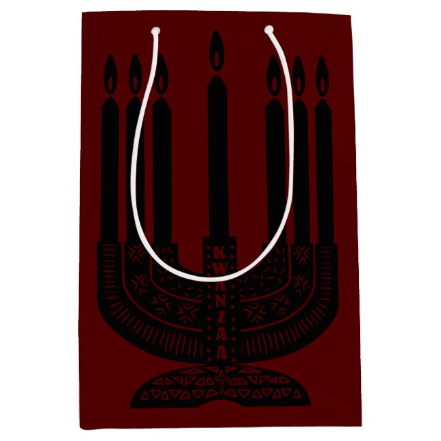Happy Kwanzaa Medium Gift Bag (Front)