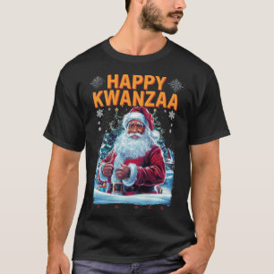 Happy Kwanzaa Merry Christmas African American Hoi T-Shirt