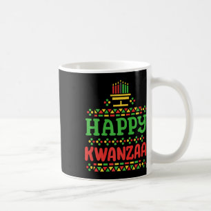 Happy Kwanzaa Merry Christmas African American Men Coffee Mug