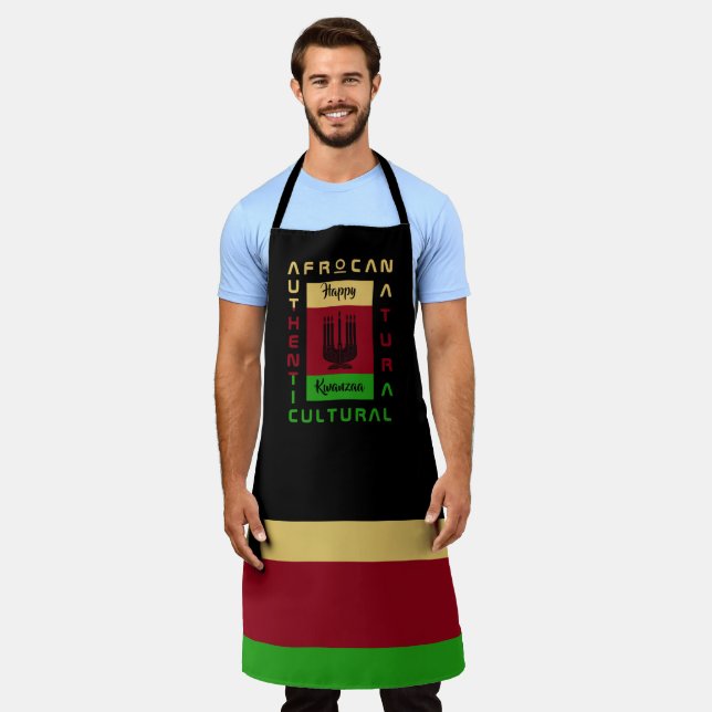 Happy Kwanzaa Pan Africa Apron (Worn)