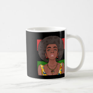 Happy Kwanzaa Pan African Flag Black Woman Seven P Coffee Mug