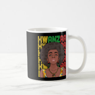 Happy Kwanzaa Pan African Pride Black Woman Seven  Coffee Mug