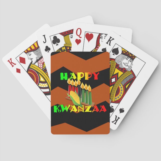 HAPPY KWANZAA PLAYING CARDS (Back)