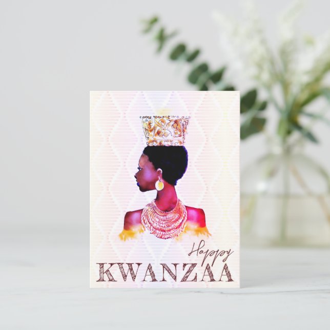 Happy Kwanzaa Postcard (Standing Front)