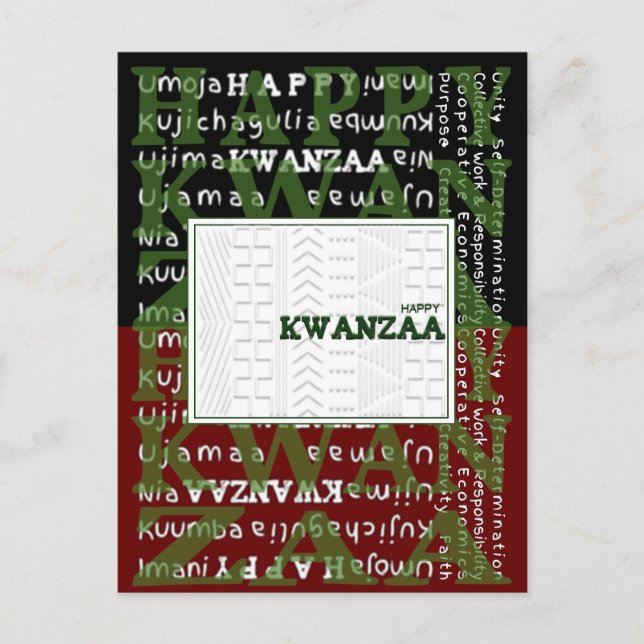 Happy Kwanzaa Postcard (Front)