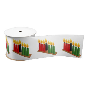 Happy Kwanzaa Satin Ribbon