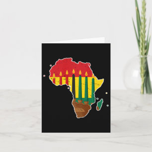 Happy Kwanzaa Seven Principles Kinara Candles Afri Card