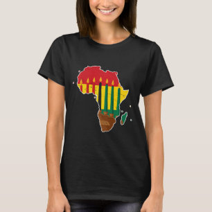 Happy Kwanzaa Seven Principles Kinara Candles Afri T-Shirt