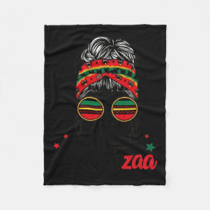 Happy Kwanzaa Seven Principles Of Kwanzaa Messy Bu Fleece Blanket
