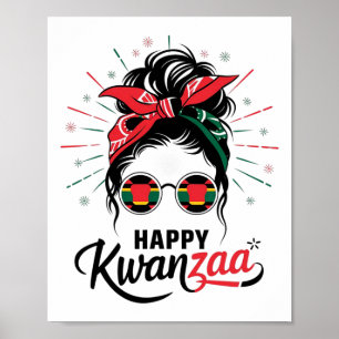 Happy Kwanzaa Seven Principles Of Kwanzaa Messy Bu Poster