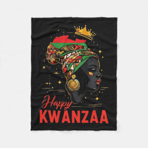 Happy Kwanzaa Seven Principles Of Kwanzaa Women 1 Fleece Blanket