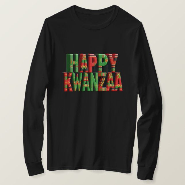 Happy Kwanzaa T-Shirt (Design Front)