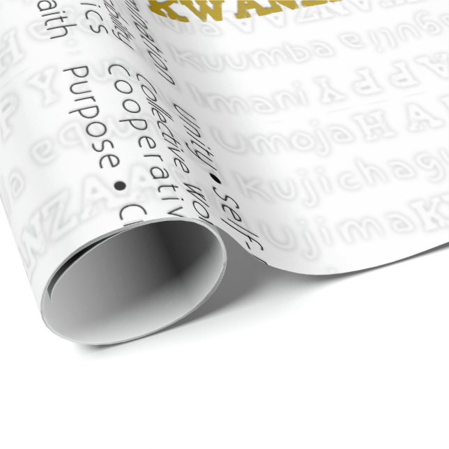 Happy Kwanzaa Wrapping Paper (Roll Corner)