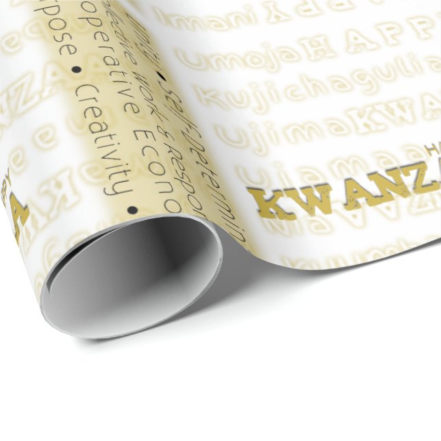 Happy Kwanzaa Wrapping Paper (Roll Corner)