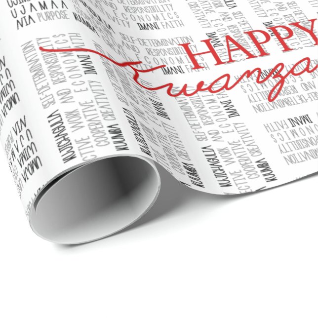 Happy Kwanzaa Wrapping Paper (Roll Corner)