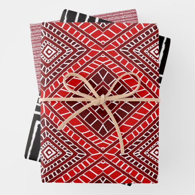 Happy Kwanzaa Wrapping Paper Sheet (In situ)