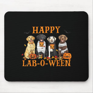 Happy Lab-O-Ween Labrador Halloween Season Dog Mouse Mat