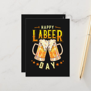 Happy Labeer Day Funny Labour Day Holiday Postcard