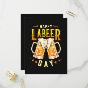 Happy Labeer Day Funny Labour Day Invitation Postcard
