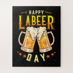 Happy Labeer Day Funny Labour Day Jigsaw Puzzle